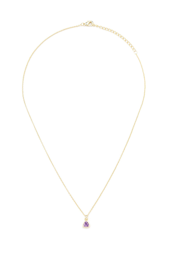 Swarovski Birthstone Necklace - February - Nakamol