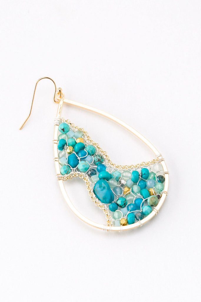 Irina Teardrop Beaded Earrings - Nakamol