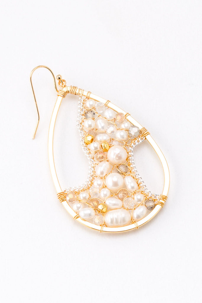 Lalita Teardrop Beaded Earrings - Nakamol