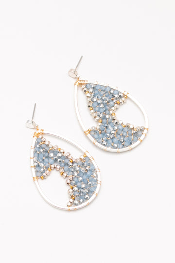 Anya Blue Teardrop Earrings - Nakamol