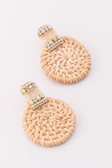 Elise Rafia Earrings - Nakamol