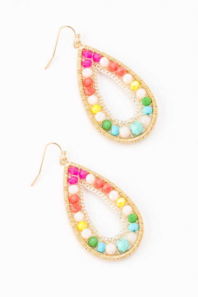 Miracle Teardrop Beaded Earrings - Nakamol