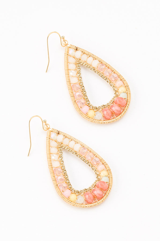 Fres Teardrop Beaded Earrings - Nakamol