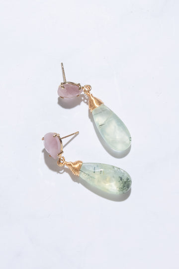Sue Amazonite Teardrop Earrings - Nakamol