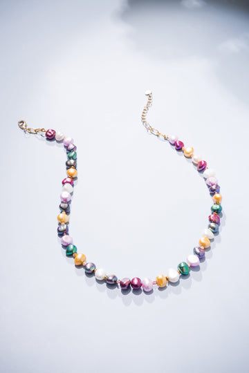 Rainbow Hues Beaded Necklace - Nakamol