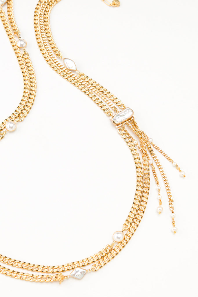 Raine Chunky Gold Long Necklace - Nakamol