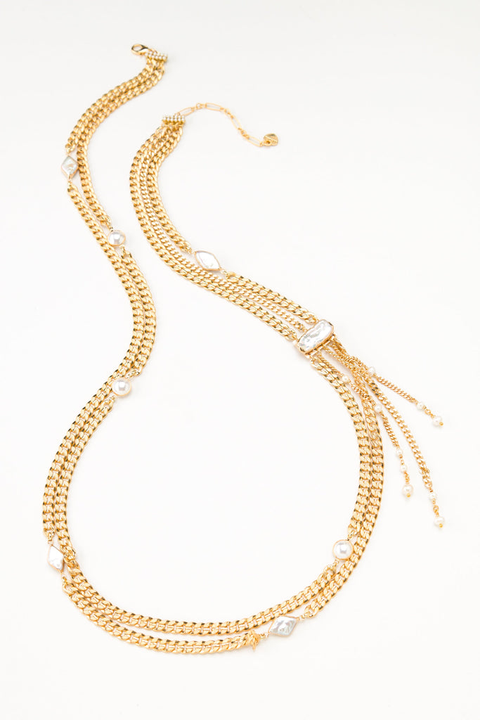 Raine Chunky Gold Long Necklace - Nakamol