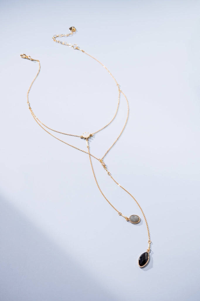 Double Layer Y Necklace - Nakamol