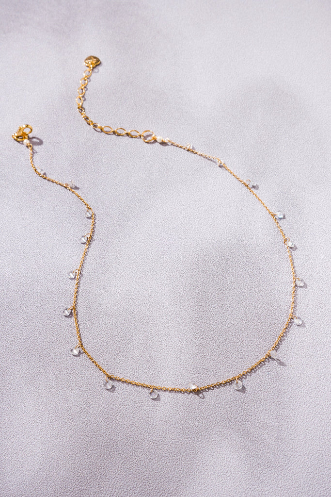 Crystal Gold Chain Necklace - Nakamol