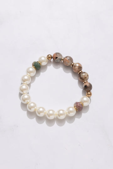 Ukanite Mix Stretchy Beaded Bracelet - Nakamol